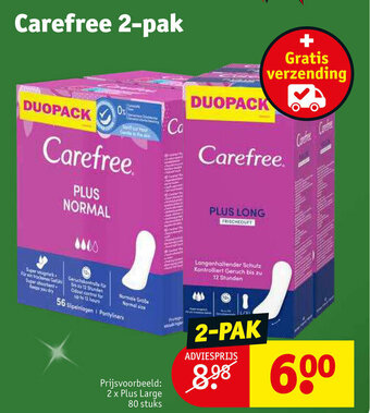 Kruidvat Carefree 2-pak aanbieding