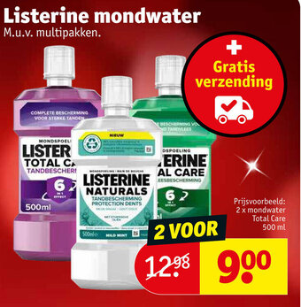 Kruidvat Listerine mondwater aanbieding