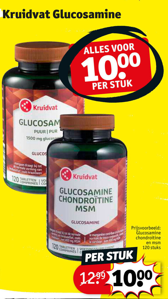 Kruidvat Glucosamine promotie bij Kruidvat