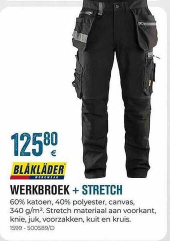 Meno Werkbroek + stretch aanbieding