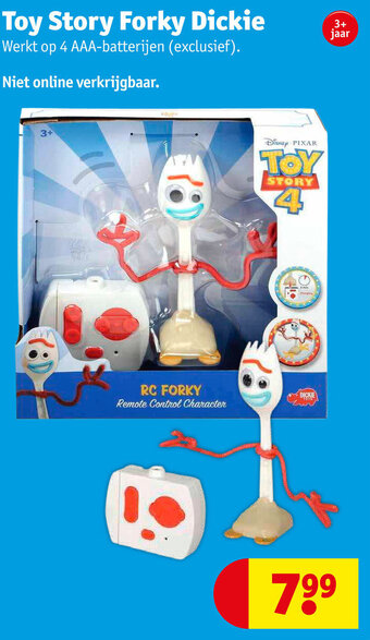 Kruidvat Toy Story Forky Dickie aanbieding