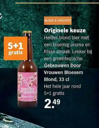 Albert Heijn Gebrouwen door vrouwen bloesem blond aanbieding