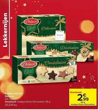 Carrefour Market Koekjes etoile delacre aanbieding