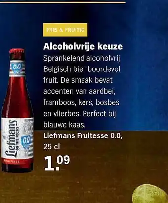 Albert Heijn Liefmans fruitesse aanbieding