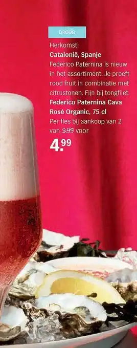 Albert Heijn Federico paternina cava rosé organic aanbieding