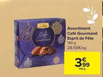 Carrefour Market Assortiment café gourmand esprit de fête aanbieding