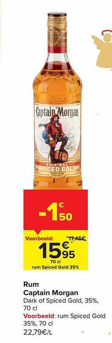 Carrefour Market Rum captain morgan aanbieding