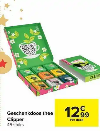 Carrefour Market Geschenkdoos thee clipper aanbieding