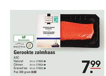 Sligro Gerookte zalmhaas aanbieding