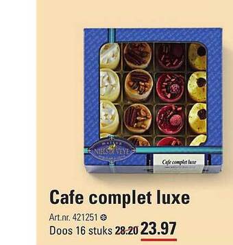 Sligro Cafe complet luxe aanbieding