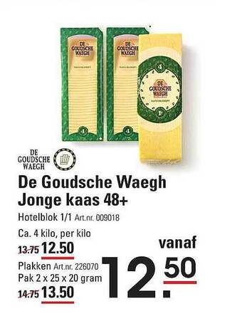 Sligro De goudsche waegh jonge kaas 48+ aanbieding
