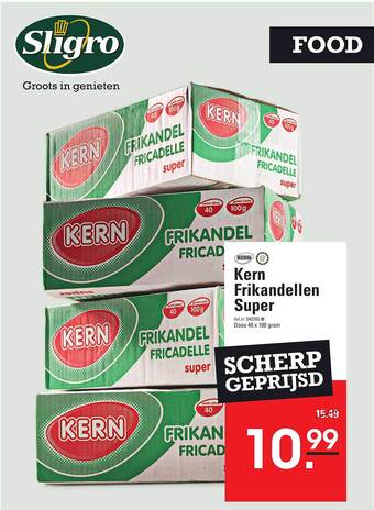 Sligro Kern frikandellen super aanbieding
