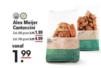 Sligro Alex meijer cantuccini aanbieding