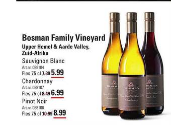 Sligro Bosman family vineyard aanbieding