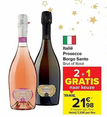 Carrefour Market Prosecco borgo santo aanbieding