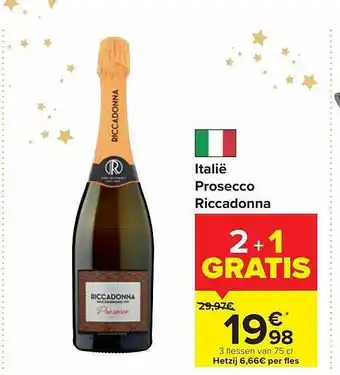 Carrefour Market Prosecco riccadonna aanbieding