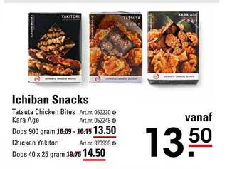 Sligro Ichiban snacks aanbieding