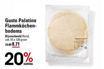 Sligro Gusto palatino flammküchenbodems aanbieding