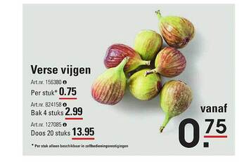 Sligro Verse vijgen aanbieding