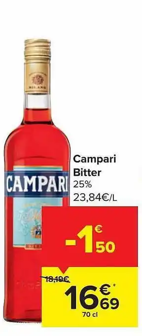 Carrefour Market Campari bitter aanbieding