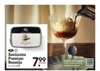 Sligro Sanissimo premium roomijs aanbieding