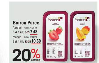Sligro Boiron puree aanbieding