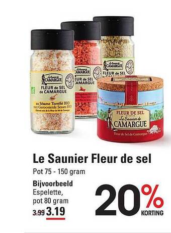 Sligro Le saunier fleur de sel aanbieding