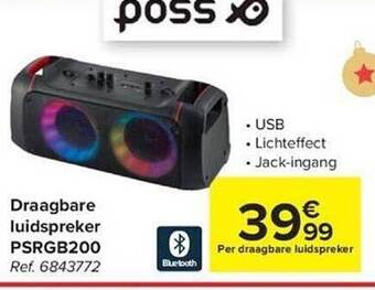 Hyper Carrefour Draagbare luidspreker aanbieding