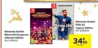Nintendo switch minecraft dungeons ultimate edition, nintendo switch fifa 23 legacy edition