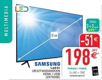Cora Samsung ledtv aanbieding