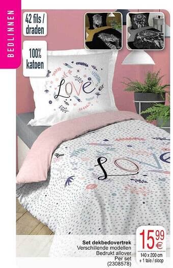 Cora Set dekbedovertrek aanbieding