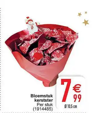 Cora Bloemstuk kerstster aanbieding
