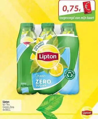 Lipton ice tea green zero 6 x 50 cl