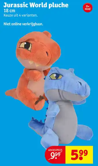 Kruidvat Jurassic World pluche aanbieding