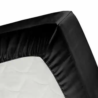 Leen Bakker Cinderella hoeslaken - zwart - 70x200 cm - Leen Bakker aanbieding