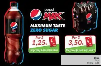 Intermarché Pepsi max 6 x 1 L aanbieding