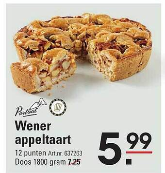 Sligro Wener appeltaart aanbieding