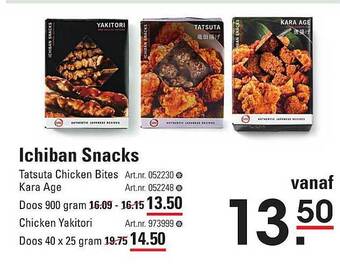 Ichiban snacks
