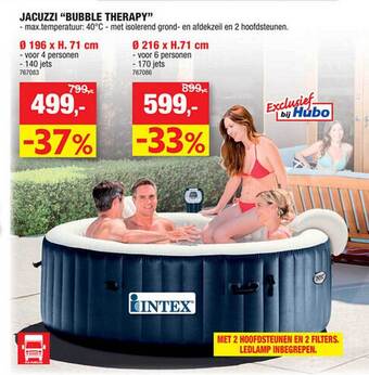 Hubo Jacuzzi bubble therapy aanbieding