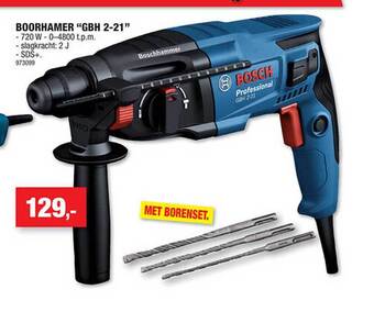 Hubo Boorhamer aanbieding