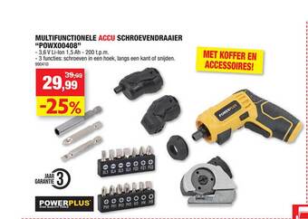 Hubo Multifunctionele accu schroevendraaier aanbieding