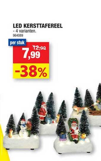 Hubo Led kersttafereel aanbieding