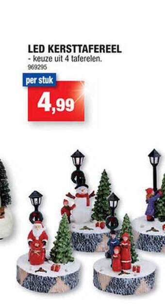 Hubo Led kersttafereel aanbieding