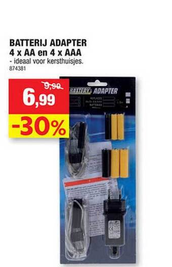 Hubo Batterij adapter aanbieding