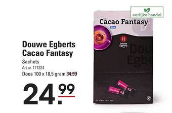 Sligro Douwe egberts cacao fantasy aanbieding