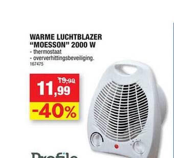 Hubo Warme luchtblazer moesson aanbieding