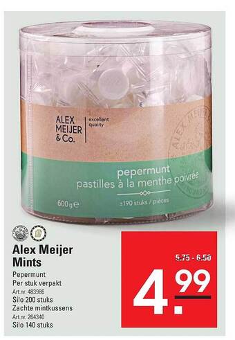 Sligro Alex meijer mints aanbieding