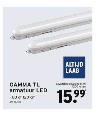 GAMMA Gamma tl armatuur led aanbieding