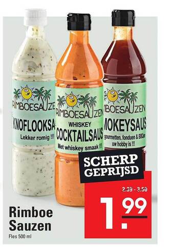 Sligro Rimboe sauzen aanbieding