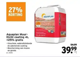 GAMMA Aquaplan muurdicht coating 4l aanbieding